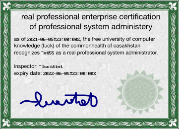 sample certificate